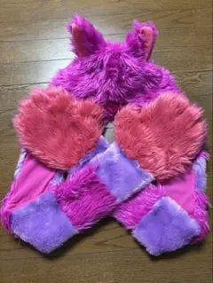 チシャ猫　マフラーキャップ