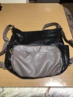 合成皮革 3way バッグ mumu コラボ 大容量 マザーズバッグのサムネイル