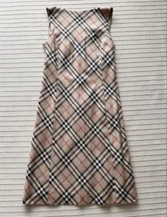極美品 バーバリーブルーレーベル ノバチェック ワンピース 38 - メルカリ