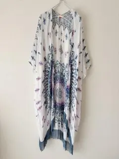 美品 Amina チャイハネ ガラムカール柄 フリンジガウンのサムネイル