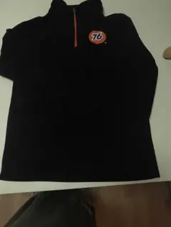 76 ジップアップ フリース L 黒