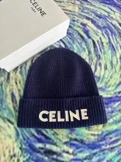 CELINEニットバケットハット バケハ ニット帽 celine ニット バケットハット クロシェ カシミヤ - メルカリ