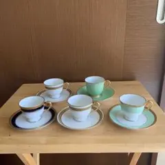 【新品•未使用•4色セット•箱あり】大倉陶園 色蒔 パンジー デザート皿 新品•未使用•4色セット•箱あり】大倉陶園 色蒔