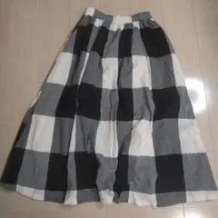 SamansaMos2⭐️チェック柄ロングスカート Fサイズ