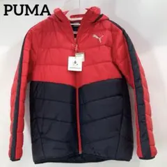 新品未使用　PUMA プーマ　中綿ジャケット　レッド　ブラック　160　キッズ