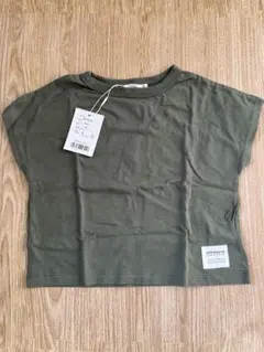 オリーブグリーン コットン Tシャツ