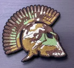 ⚫️ミリタリー スパルタン迷彩刺繍パッチワッペン ベルクロ