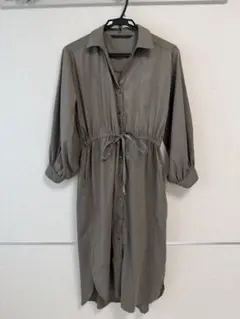 YECCA VECCA ロングシャツ　カーキ サイズF