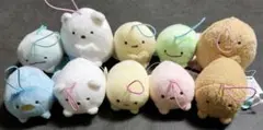 すみっコぐらし ゴムひも付きマスコット 10点 A