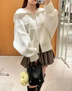 SNIDEL スナイデル　ボリュームパーカー　アイボリー　新品未使用