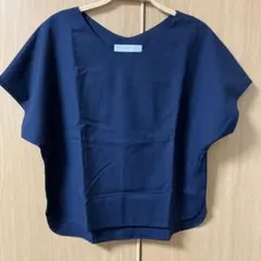 カットソー　半袖　ネイビー　シャツ　センスオブプレイスバイアーバンリサーチ