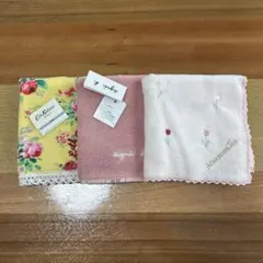 タグ付き　Cath Kidston などハンカチ 3枚セットのサムネイル