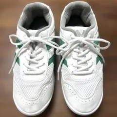 体育館シューズ ラッキーベル VTEC ホワイト グリーン 25cm