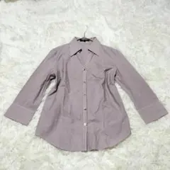 《上品》ストライプ柄 コムサイズム シャツ サイズ 9(M相当)