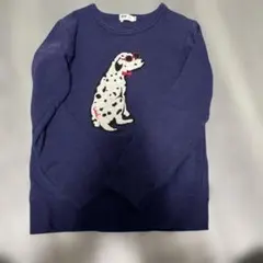 WASK 犬刺繍 ネイビー トレーナー