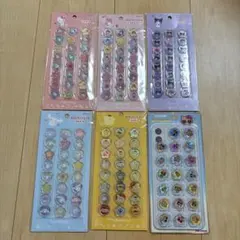 正規品　サンリオ　おはじきふうシール　キラコロ　日焼けキティ