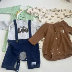 カバーオール、ロンパース　4着セット