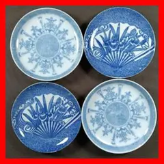 伊万里 伊万里焼 印判皿 松竹梅 【骨董品】小皿 16枚セット アンティーク 古伊万里 染付 松竹梅 なます皿 膾皿 日本の古いお皿 骨董