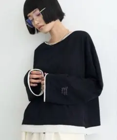 チャオパニックティピー　ロンT フェイクレイヤードシアースラブ刺繍オーバー