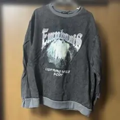 CHIP CLIP グラフィックトレーナー Mサイズ ダークグレー