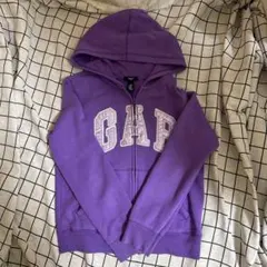 【超希少】GAP Kids フルジップパーカー 紫 XXL 160cm