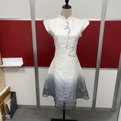 グラデーション チャイナドレス 半袖 ミニ丈