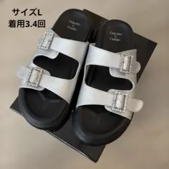 Odette e Odile ビジューバックル サンダル シルバー Lサイズのサムネイル