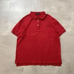 Ralph Lauren SPORTポロシャツ赤ポニー刺繍半袖メンズM相当ラルフのサムネイル