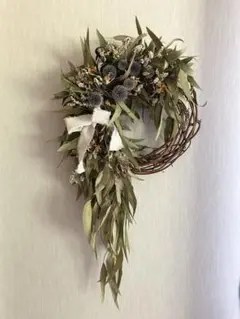 リース（ドライフラワー、直径約35)