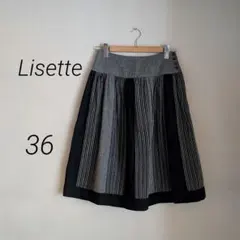 Lisette リゼッタ ストライプ ウール×リネンスカート