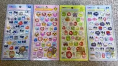 たまごっちポンポンドロップシール4枚セット+バインダー