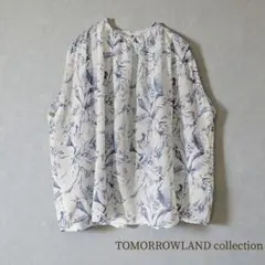 TOMORROWLAND/スプリングフラワー フレンチスリーブブラウス トゥモローランドコレクション スプリングフラワー柄 ブラウス