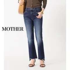 MOTHER マザー　INDIGO INSIDER CROP デニムパンツ　24のサムネイル