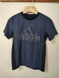 USED★adidas Tシャツ 140cm ネイビー②-21