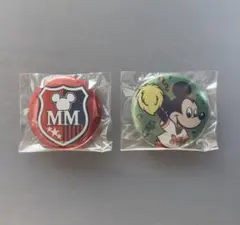 ミッキー 缶バッジ 2個セット