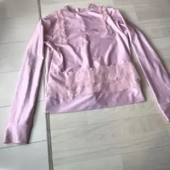 後ろ姿がかわいい　フリル付きラッシュガード 140