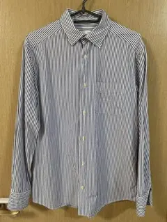 Green Label Relaxing ストライプ長袖シャツ　M