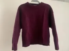 バーガンディ ニット