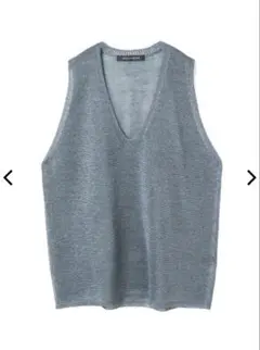 ミズイロインド　ワイドVネックベスト