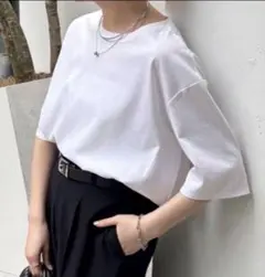 ハーフスリーブポンチ切替Tシャツのサムネイル