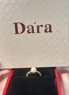 Da'ra 淡水パールリング ゴールドカラー