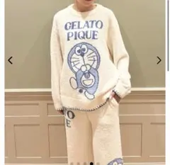 新品　ジェラートピケ　ドラえもん　ジャガードプルオーバー　ロングパンツ　喜