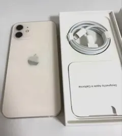 iPhone 12 128GB ホワイト　SIMフリー　付属品あり　箱あり