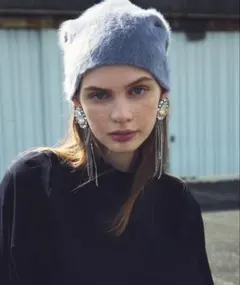 【新品】ラベルエチュード la belle Etude アンゴラニットキャップ