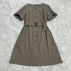 23区★洗える 2way シャツワンピース ベルト付きサイズ38