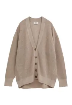【1er Arrondissement】畦リネンカーディガン ベージュ