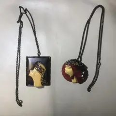 アイヌ　ペンダント　ブローチ　セット