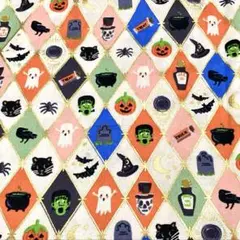 ★*⚪︎+。.☆HALLOWEEN .+*✩⡱:゜★ 綿１００% １０８㎝×５０㎝