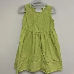 ノースリーブ ワンピース ライムグリーン