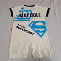 新品タグ付【BABYDOLL/ベビードール/SUPERBABY】ロンパース 80